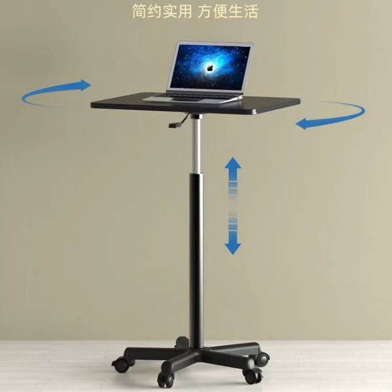 Adjustable Rotating Bedside Table with Wheels, Lazy Laptop Desk, Standing Live Streaming Office Desk Adjustable Rotating Bedside Table with Wheels, Lazy Laptop Desk, Standing Live Streaming Office Desk