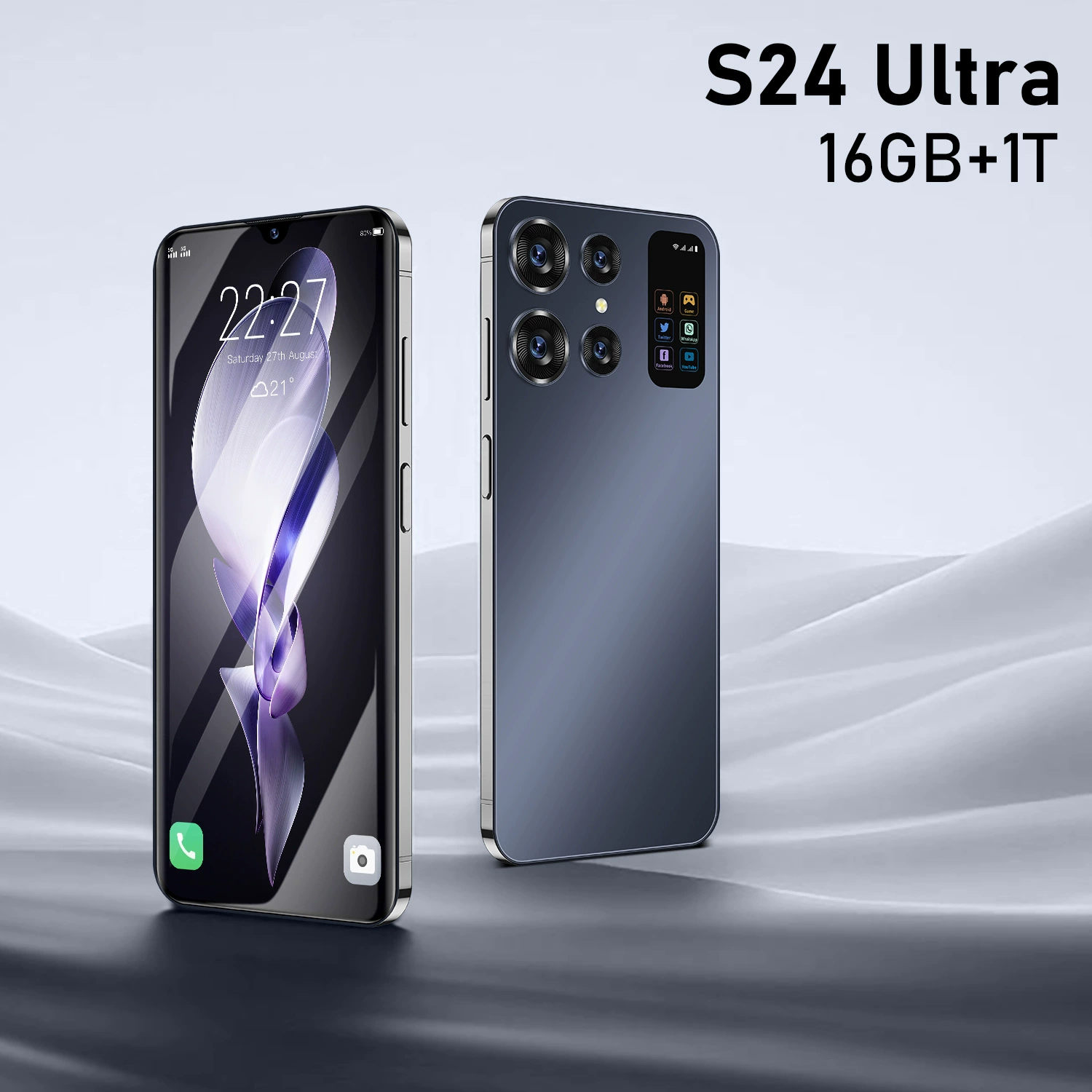 (Кросс-бордерная торговля), S24, смартфон, Android 7.0, 7.0 дюйм, Алиэкспресс, (Физическое)