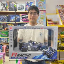 儿童遥控玩具F1炫光双喷雾特技高速漂移赛车模型玩具电玩城礼物