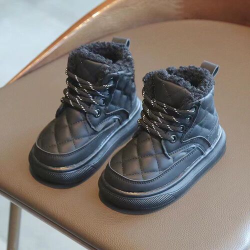 New Thick Winter Warm Casual Kids Cotton Boots for Both Boys and Girls, Martin Boots, Sporty and Durable, Double Layer Cotton Shoes