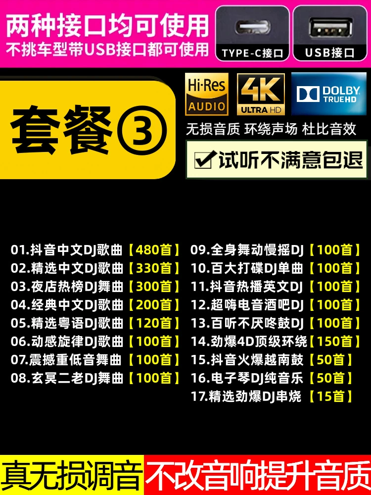 Car U disk songs 2025 new Douyin hot DJ Chinese lossless MP3 classic music U disk others
