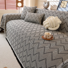 高端棉麻风沙发盖布四季通用2025新款防猫抓防尘保护沙发套罩坐垫