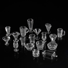 塑料仿真迷你杯子圣代杯鱼缸果汁杯微缩食玩DIY奶油胶黏土容器