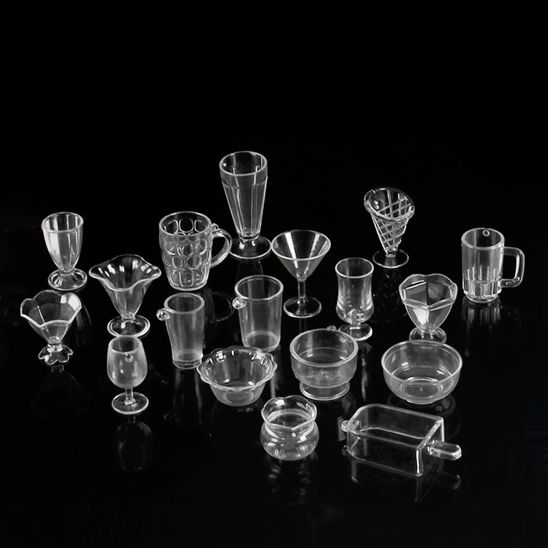 Пластиковая имитационная мини-чашка священная чашка аквариума фруктовый сок чашка миниатюрная игра DIY крем-клей глиняная глина контейнер