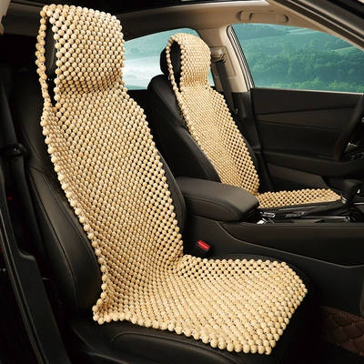 Cool pad Car Seat Cushion Wear-Resistant Breathable - wood-color-hooded-single-seat