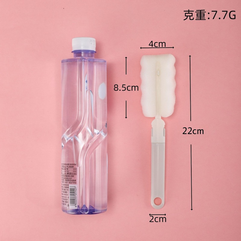 卸売家庭用スポンジヘッド洗浄カップブラシ牛乳瓶洗浄ブラシロングハンドル魔法瓶カップブラシフラワーティーカップブラシ|undefined