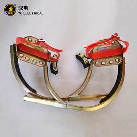 电杆脚钩电工脚扣 水泥杆爬杆铁鞋脚扣 带齿电线杆脚扣