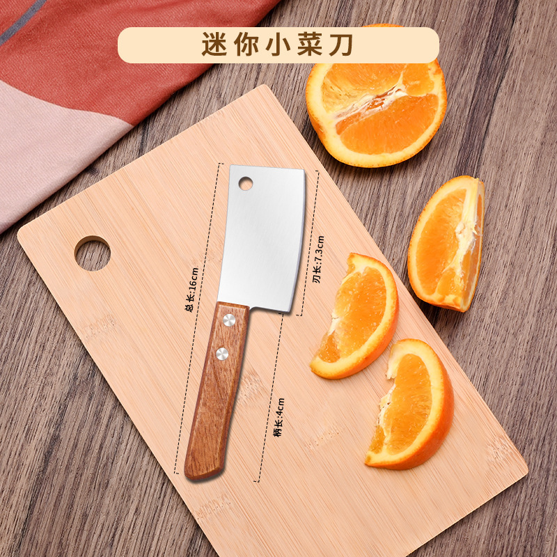 Mini cuchillo de cocina cuchillo de frutas de acero inoxidable cuchillo de cocina para bebés cuchillo de cocina