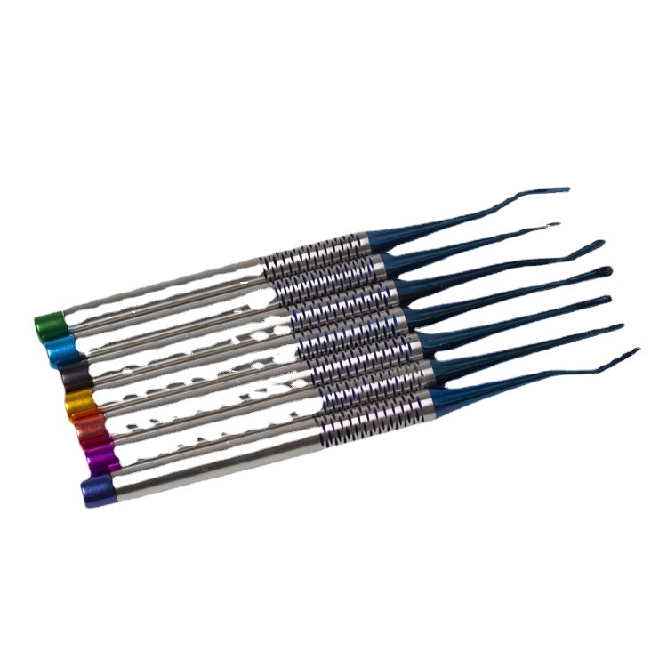 Soporte dental oral de acero de aleación de titanio mínimamente invasiva soporte dental punta clip Herramienta de extracción dental instrumento dental soporte 7 unids/set