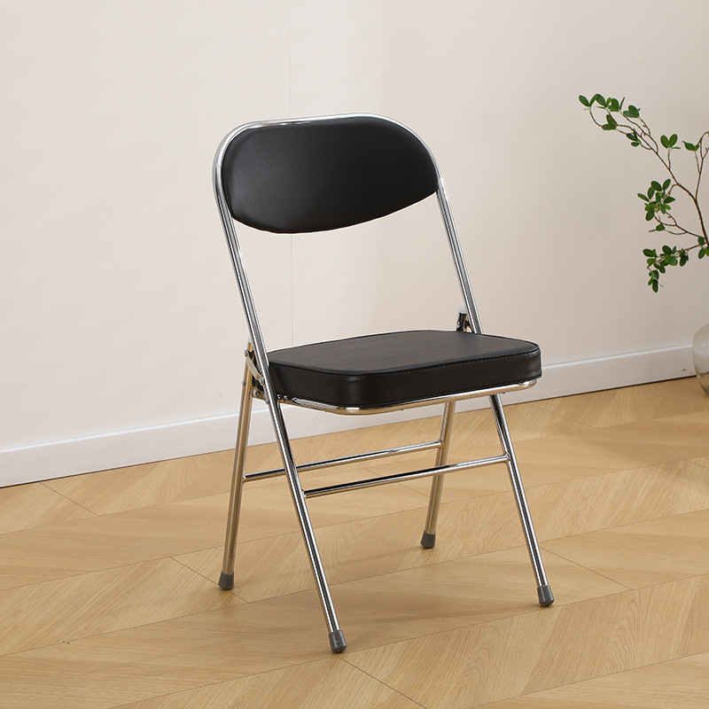 전기 도금된 다리 검정색 가죽 표면