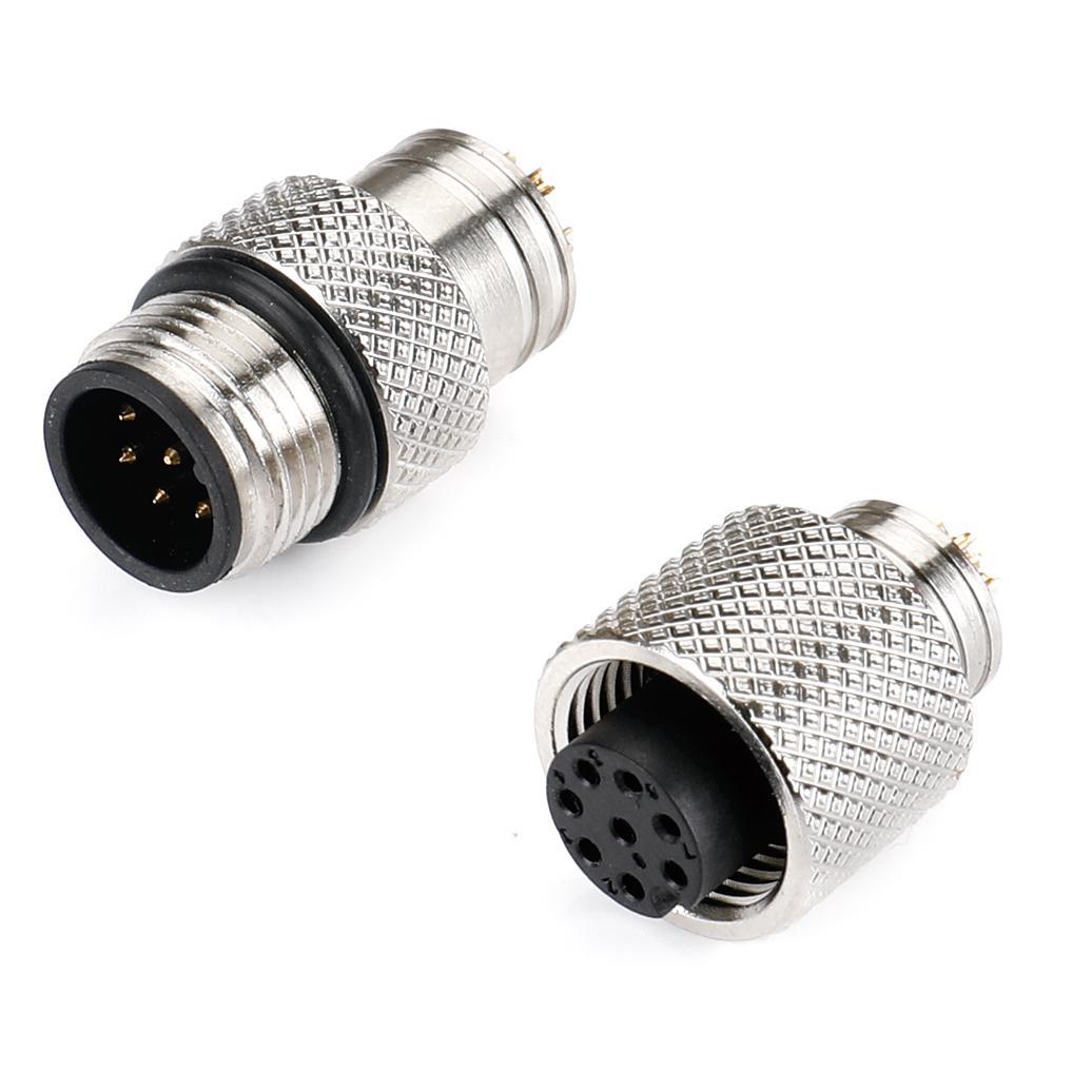 M12 8P A扣公头焊线式带屏蔽,M12 8P焊线公头,Lineconn林诚