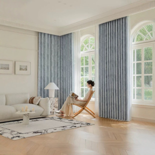 2025 New French Jacquard Chenille Thickeneded Living Room Curtains Room Curtains