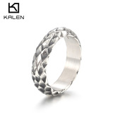 Ретро кольцо из нержавеющей стали, простой и элегантный дизайн, в стиле панк, 6mm