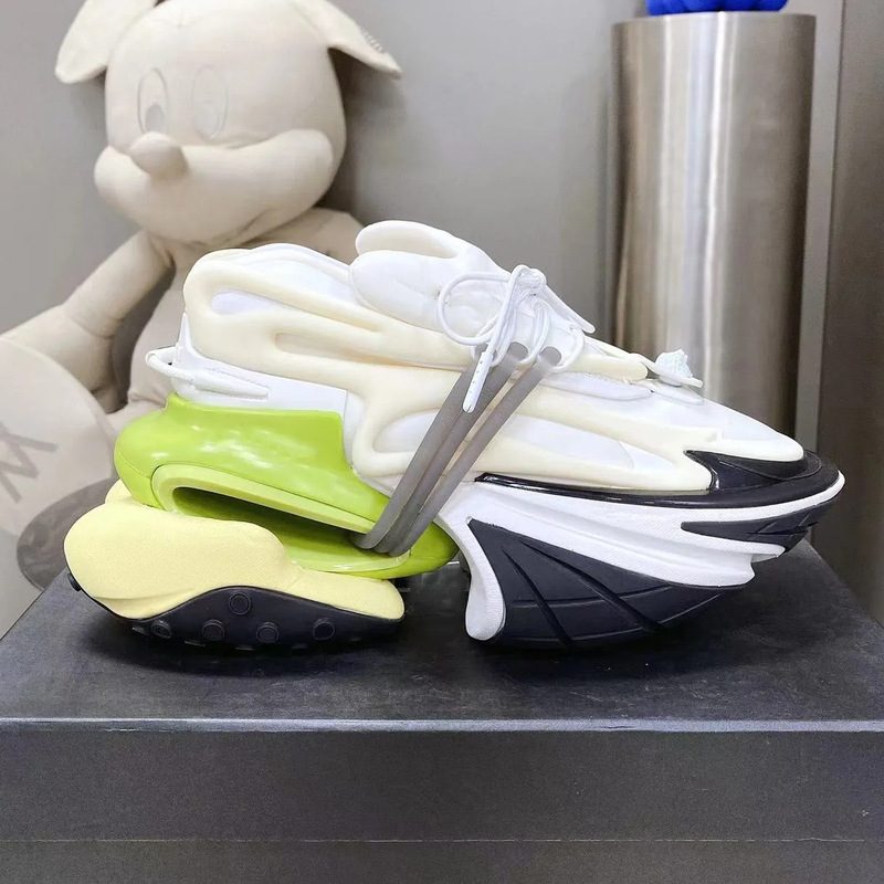 In-Stock B-Brand Paris Collaboration Balmain New Height-Increasing Dad Sneakers Men's Fashion Versatile