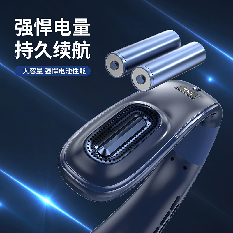 2024 новый Wuji 100-скоростной подвесной шейный вентилятор USB-зарядка, ленивый портативный офис, без лопастей