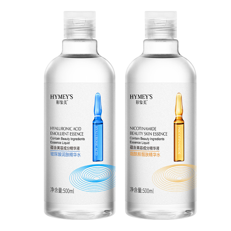 Imagen belleza ácido hialurónico toner hidratación hidratación botella de seguridad hidratación hidratada hidracotinamida esencia de agua para la piel alta hidratación