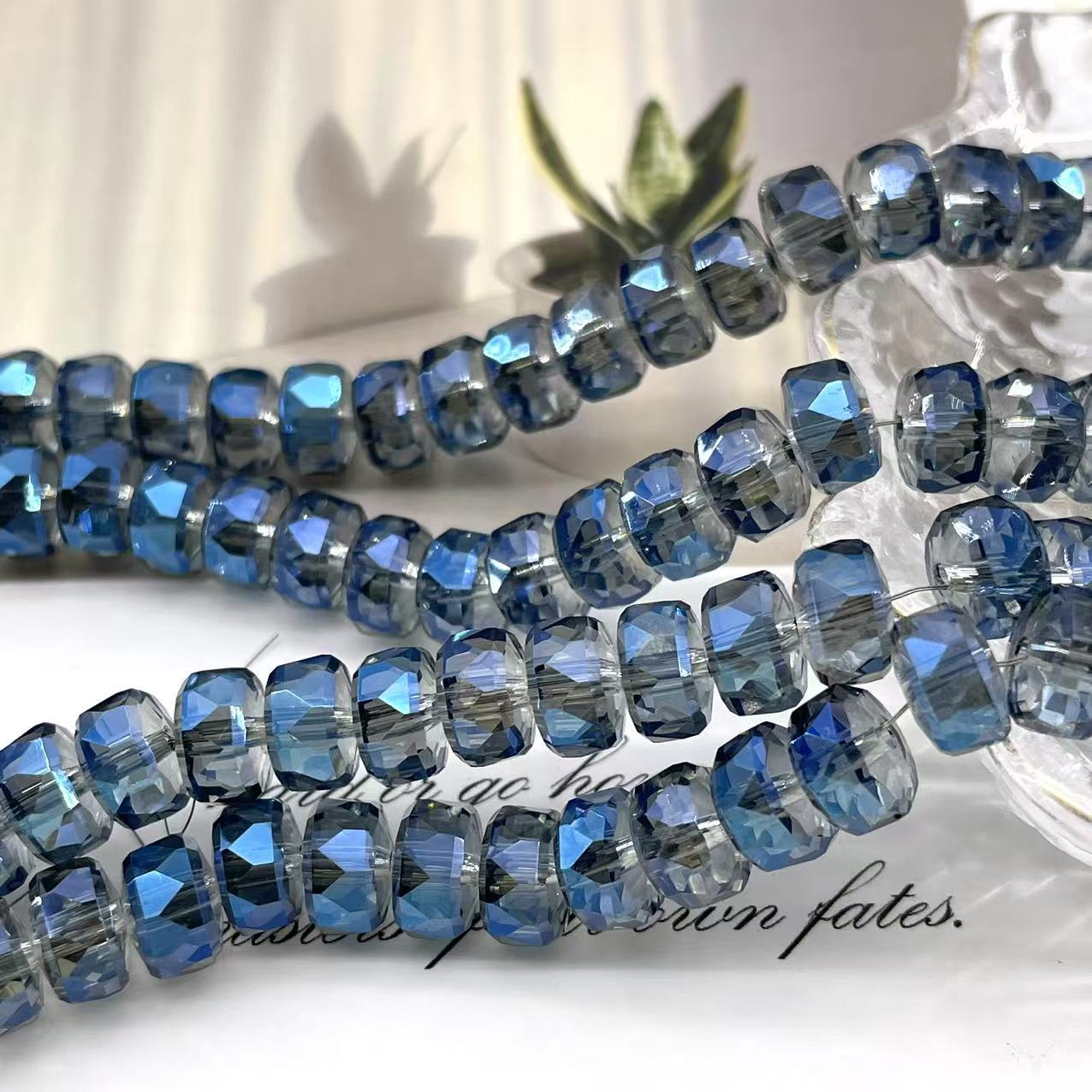 8mm Rainbow Wheel Jingjing Diy Jewelry Este embrión Vidrio Cristal Jewelry Pulsera Collar Moda Jewelry Accesorios dispersos