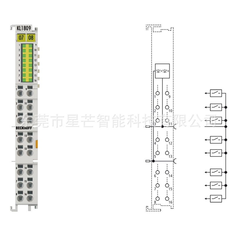 倍福KL1809总线端子模块德国BECKHOFF模块KL1809全新原装现货议价