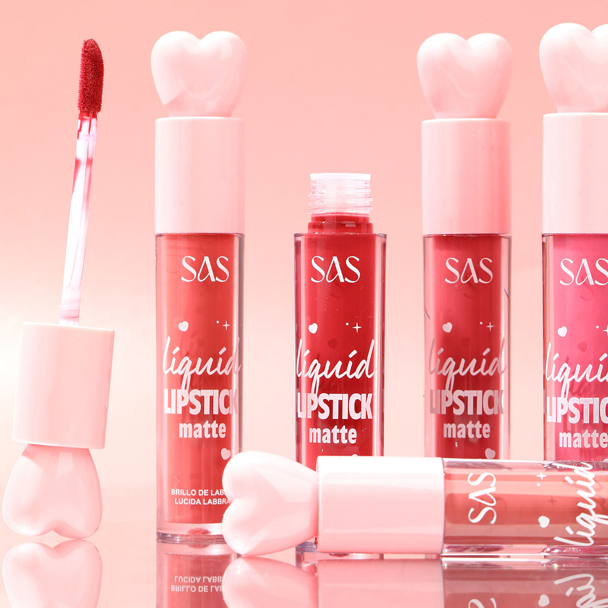SAS belleza estilo explosivo transfronterizo venta caliente brillo de labios esmalte de labios mate hidratante e hidratante al por mayor SAC200B