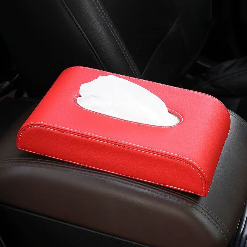 Car tissue box/set: Bohai Sheng Car Tissue Box - sitting-red