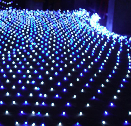 Transfronterizo luz neta LED intermitente luz de la secuencia de luz baja tensión 24V Solar al aire libre pesca neta luz césped vacaciones luz decorativa