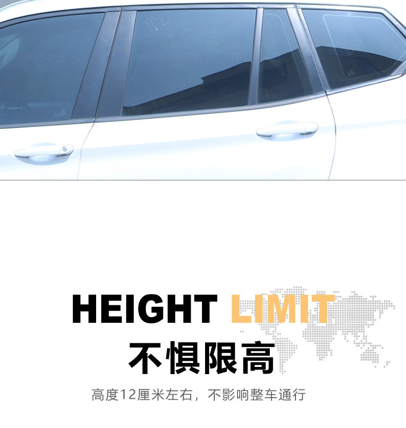Car Roof Rack Luggage Rack Suv Off-Road Vehicle Travel Rack Aluminum Alloy Cargo Frame Crossbar Modification Drop Shipping