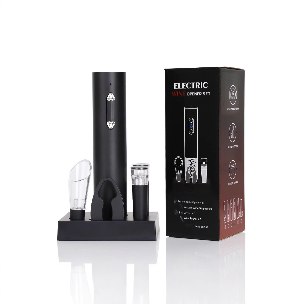 충전식 전기 와인 병따개 창조적 인 전기 와인 병따개 교차 국경 와인 병따개 원 클릭 병 열기