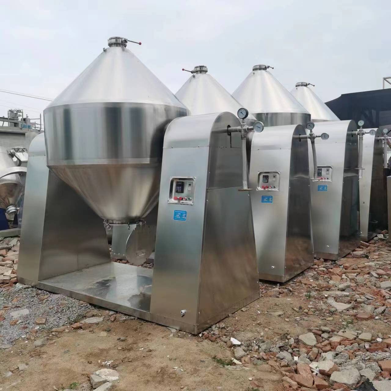 二手双锥干燥机代乳粉双锥回转真空干燥机牛黄香料茶叶真空烘干机