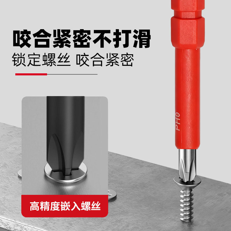 Insulated screwdriver set, Phillips head, high voltage resistant