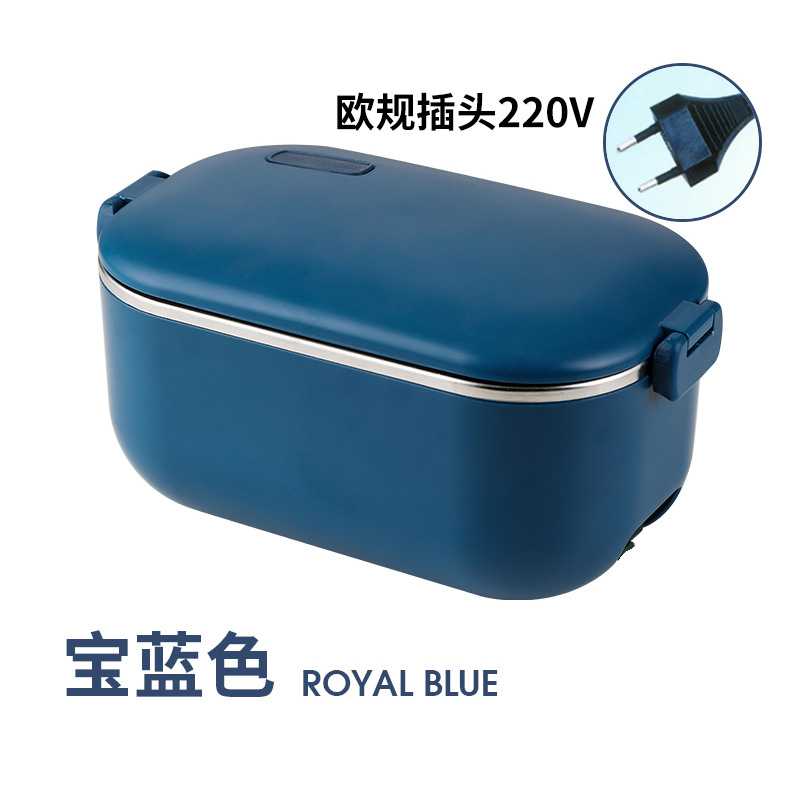 Caja de almuerzo de calefacción de acero inoxidable 304 enchufable eléctrico sin inyección de agua engrosada portátil calefacción eléctrica aislada caja de almuerzo caja de Bento Coche