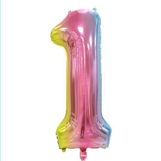 Versión estadounidense del globo de película de aluminio digital de 40 pulgadas de cuerpo delgado Decoración de fiesta de cumpleaños Helio flotando en el aire Globo grande transfronterizo de 42 pulgadas