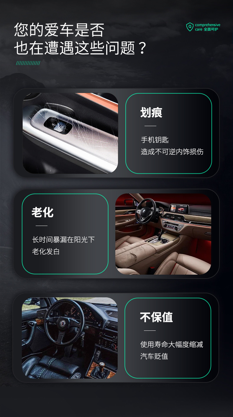 Suitable for Cadillac IQ Augeo interior protective film, center console film, gear shift film, navigation decorative transparent film-TPU