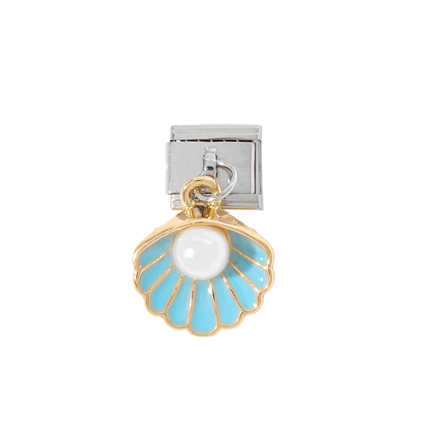 0264-Blue Shell Pearl Pendant