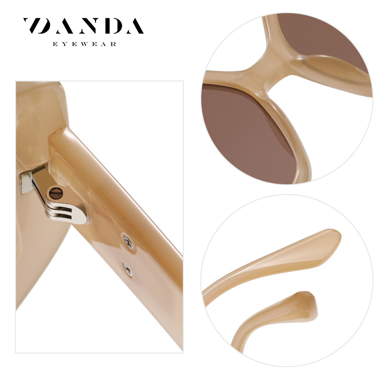 En stock nuevas gafas de sol de moda de las mujeres marca de moda gafas de sol polarizadas a prueba de rayos UV ultra-luz TR7565 gafas de sol al por mayor