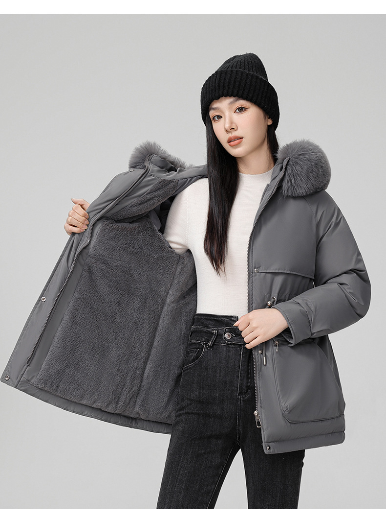 Foreign trade plus veet overcomes women's long 2024 new winter style jacket, slimming and thickening cotton coat, small_voghion.com