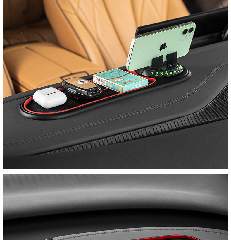 New car dashboard navigation fixed car phone holder multifunctional phone stand with anti-slip pad