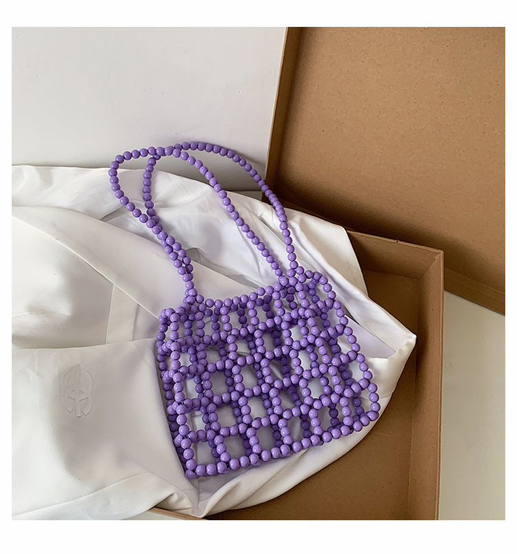 Fashion Beaded Portable Square Shoulder Bag display picture 11