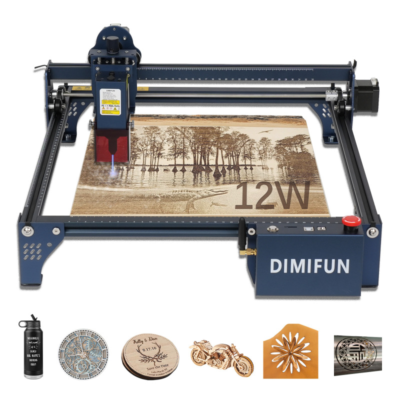 DIMIFUN DM6デスクトップ小型レーザー彫刻切断機diy家庭用ステンレスマーク330*330mm|undefined