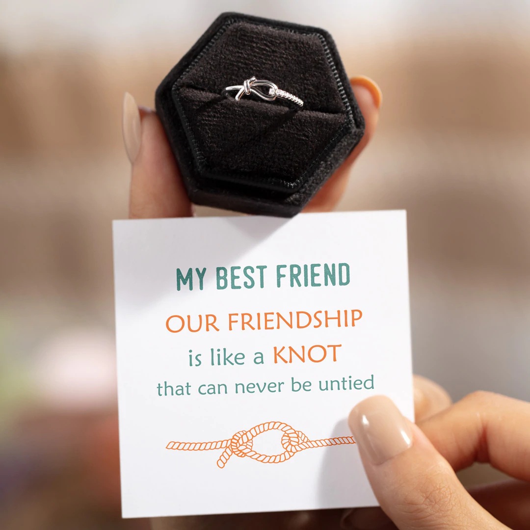 Plating Design 925 Sterling Silver Solid Color Knot Rings