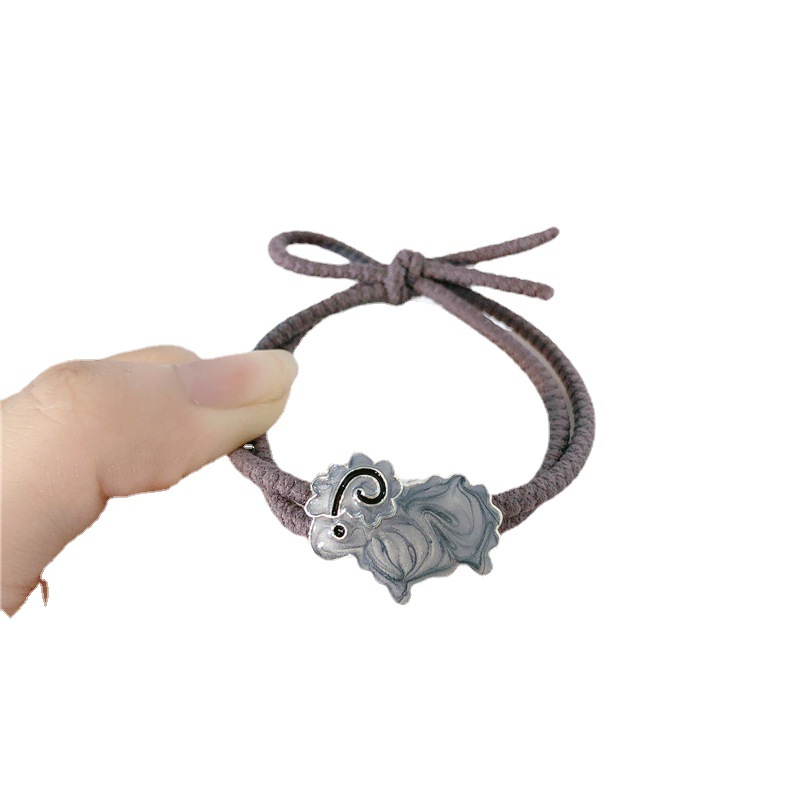 Cordero coreano cabello de cordero atado banda de goma anillo de cabello simple anillo de cuero temperamento cabello de cola de caballo adornamiento para el cabello