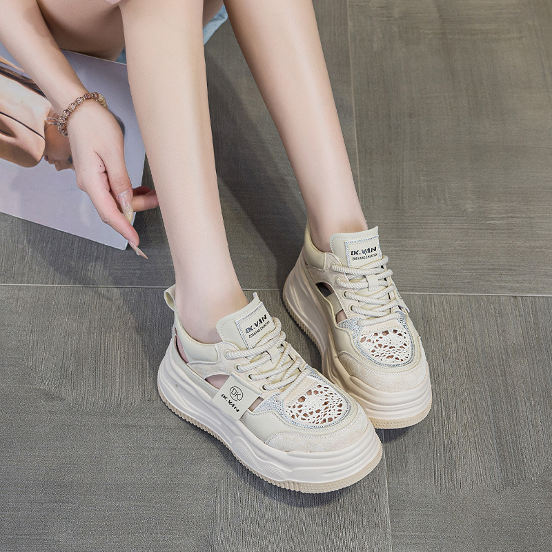 Mesh Dad Shoes 2026 Summer New Versatile Fashion Hollow Breathable Height-Increasing Sports Casual Shoes for Women Mesh Dad Shoes 2026 Summer New Versatile Fashion Hollow Breathable Height-Increasing Sports Casual Shoes for Women