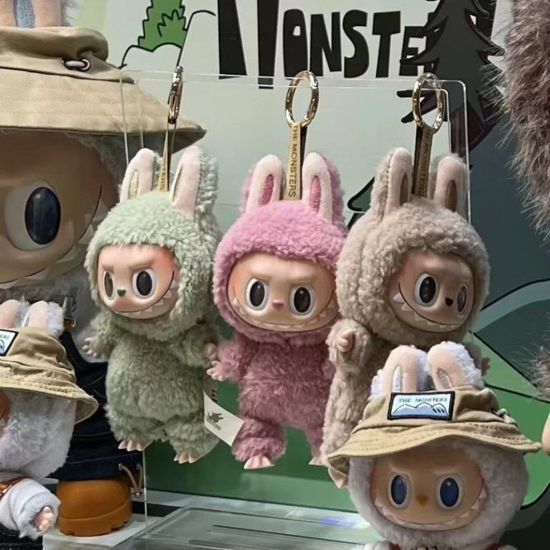 새로운 대외 무역 마트 LABUBU LABU 하트 마카롱 비닐 얼굴 시리즈 블라인드 박스 트렌디 플레이 손으로 만든 펜던트