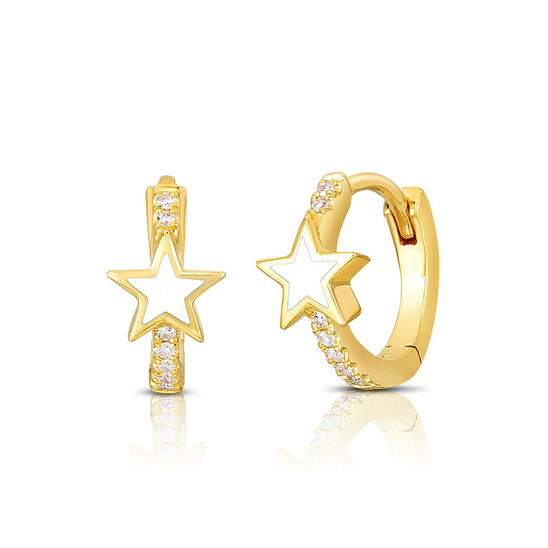 Simple Star Geometric Earrings Five-pointed Star Earrings display picture 4