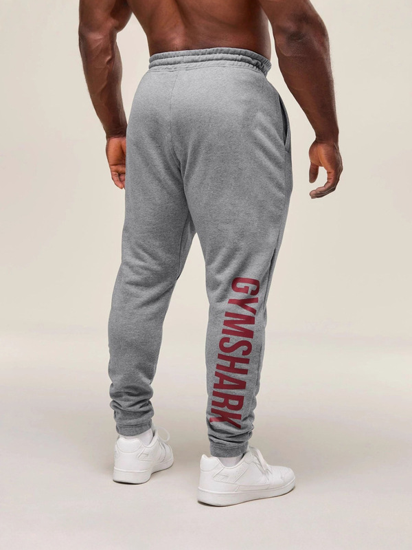 GYMSHARK男士运动裤慢跑者健身房肌肉健美休闲裤棉质印花长裤|undefined