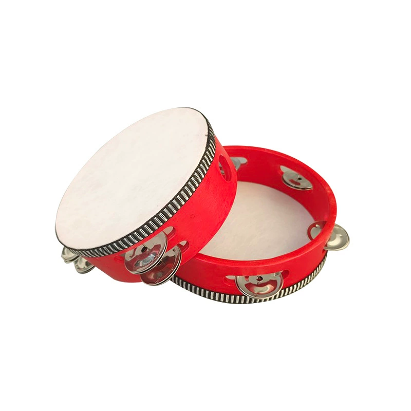 Red beanbag, tambourine for kindergarten, drum, percussion instruments