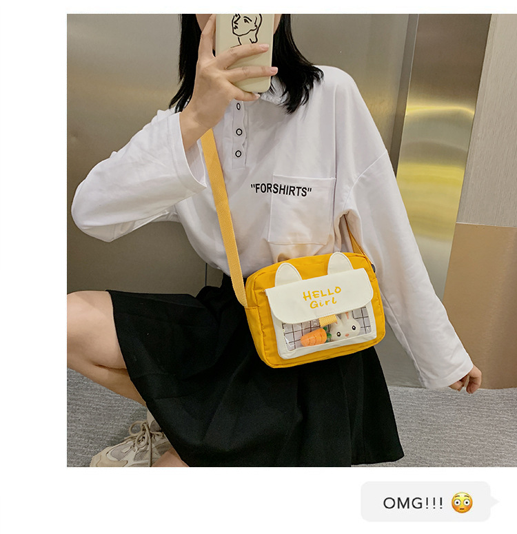 New ins cute and fresh forest-themed flower small bag, Japanese retro girlish student crossbody bag undefined