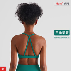 2023 Cross-border Strictly Selected New Yoga Bare Back Bra for Women Triangle Beautiful Back Bra Underwear Fitness Sports Bra for Outdoor Wear