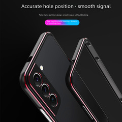 三星S22/s22+/Ultra金屬邊框式手機殼保護套鎖螺絲散熱防摔撞適用