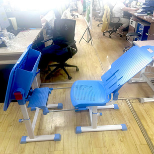 Reclining and Adjustable Desks and Chairs for Primary and Secondary School Students during Lunch Break, Training and Tutoring Classes, School Study Tables