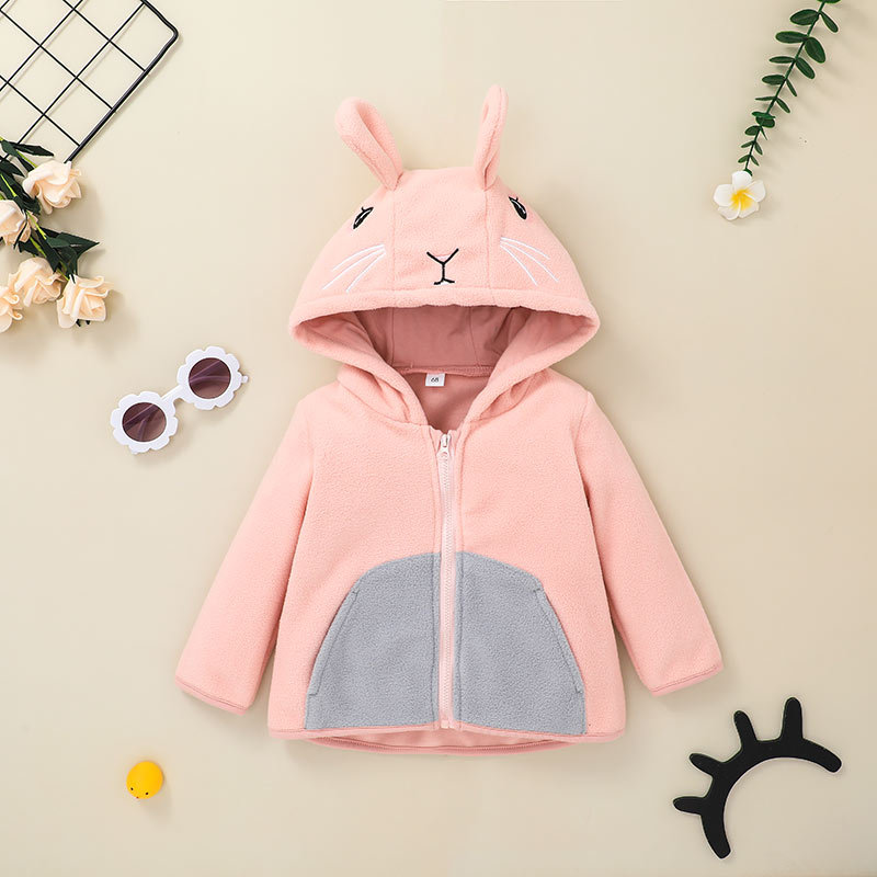 Nihaojewelry Cute Rabbit Zipper Hooded Jacket Wholesale display picture 1